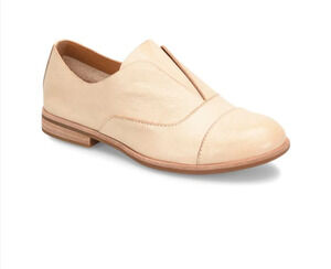 Kork-Ease Laceless Oxfords Shoes Natural Nottingham Slip On Leather Size 7.5